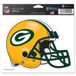 Wincraft 16775031 Mehrzweck-Aufkleber, Motiv NFL Green Bay Packers, 12,7 x 15,2 cm
