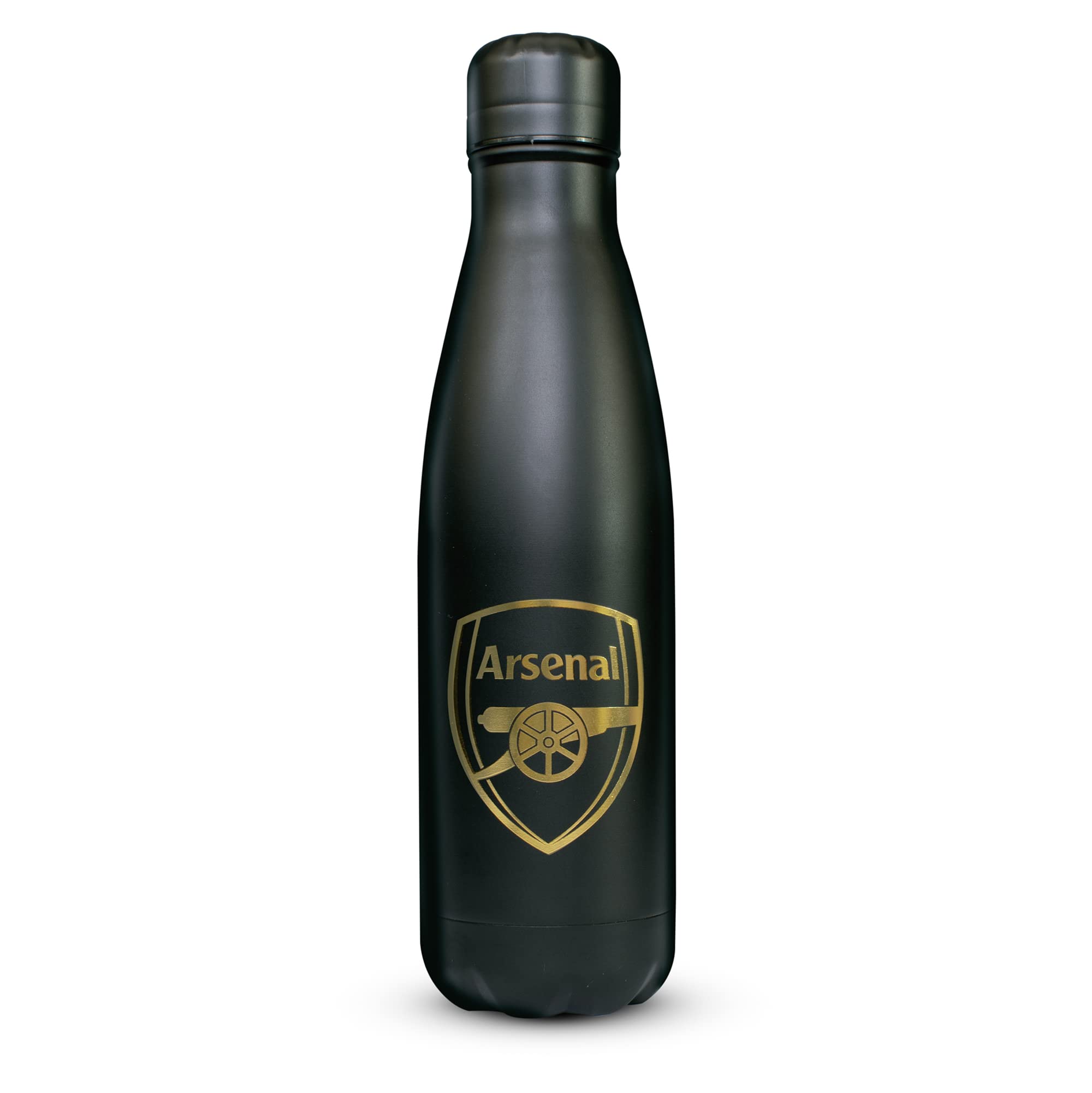 Arsenal Thermoflasche aus Edelstahl, 500 ml, Schwarz
