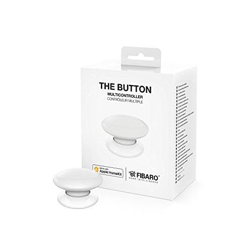 Fibaro "The Button" tragbarer Schalt-Knopf, 3.6 V, Weiß, One Size