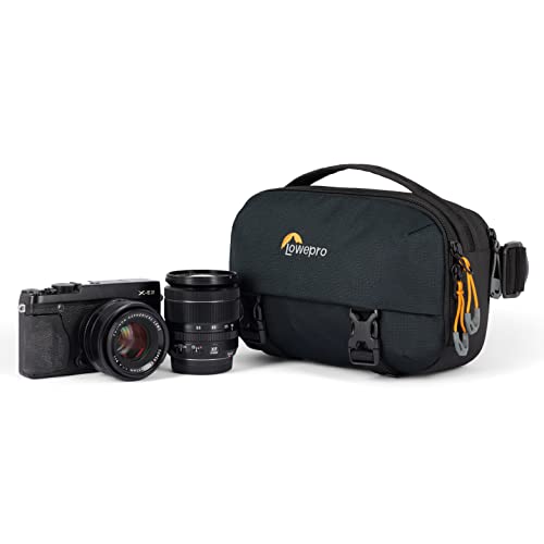 Lowepro Trekker Lite Hp 100, Compact Camera Backpack with Tablet Pocket, Camera Bag for Crop-Sensor Mirrorless Cameras, Ultracinch Compression System, Black
