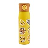 SIGIKID 25095 Edelstahl-Isolierflasche Zoo OnTour Trinkflasche Mädchen und Jungen Accessoires empfohlen ab 3 Jahren gelb 420ml