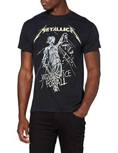 Metallica Unisex METTS13MB05 T-Shirt, Black (Black Black), XXL
