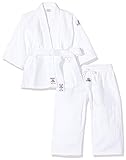 DANRHO Kinder Judogi Yamanashi Karate Kleid, Weiß, 120 cm