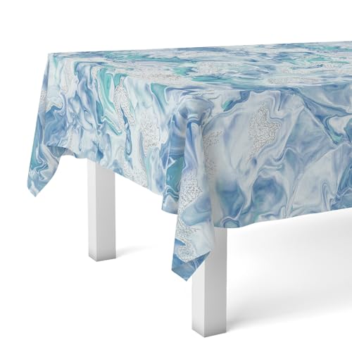 Martina Home Wachstuchtischdecke Genil, 300 x 140 cm, Blau