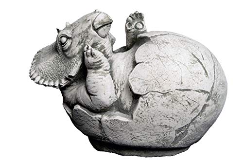 gartendekoparadies.de Lustiger Stein Dinosaurier Motiv III von III Massive Steinfigur Drachen Steinguss frostfest