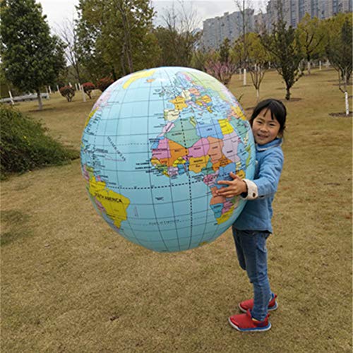 hetuioiyster Jumbo aufblasbarer Globus 90CM Früher pädagogischer aufblasbarer Erdweltgeographie-Bounce-Ball
