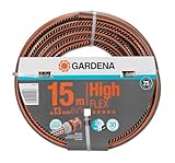 Gardena Comfort HighFLEX Schlauch 13 mm (1/2 Zoll), 15 m: Gartenschlauch mit Power-Grip-Profil, 30 bar Berstdruck, formstabil, UV-beständig (18061-20), 15m