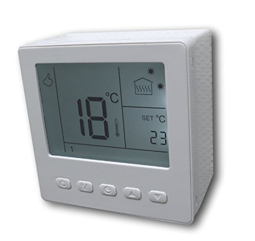 SM-PC®, Digital Raumthermostat Thermostat programmierbar weiß AUFPUTZ #ap857