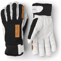 HESTRA Unisex Ergo Grip Active Wool Terry 5 Finger Handschuhe Grau/Schwarz/Weiß 6
