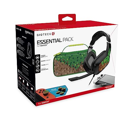 Gioteck - Essential Pack for Nintendo Switch, Switch Lite, Switch OLED (Cube)