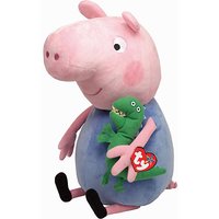 TY - Offiziell lizenziertes George Pig Schwein Spielzeug aus weichem Plüsch, Groß 42 cm