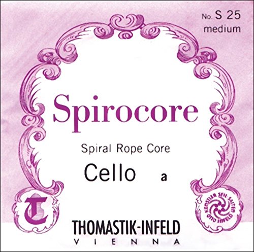Thomastik Einzelsaite für Cello 4/4 Spirocore - C-Saite Spiralseilkern, Chrom umsponnen, stark