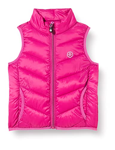 Color Kids Unisex Waistcoat Quilted, Packable Übergangsjacke, Festival Fuchsia, 164