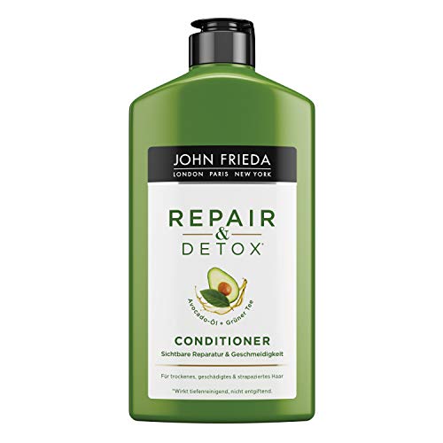 John Frieda Repair & Detox* Conditioner - Mit Avocado-Öl & Grüntee, Für Strapaziertes Haar, 2er Pack (2 X 250 Ml)