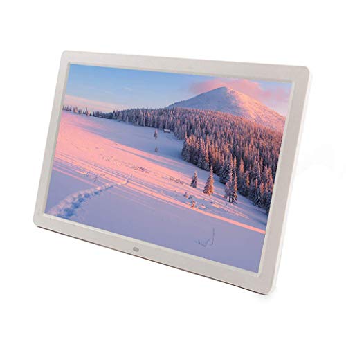 Photo Frame Digitaler Bilderrahmen 17-Zoll-High-Definition-Breitbild-Werbemaschine unterstützt 1080P-Video-HDMI-Eingang Wandkalender Wecker automatische EIN- / Ausschalter