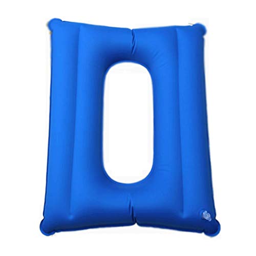 Sitzkissen WC Sitzkissen Aufblasbares Kissen Geeignet für Rollstuhl und WC-Stuhl & Bettpflege - Blau