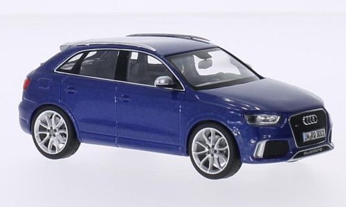 Audi RS Q3, metallic-blau, Modellauto, Fertigmodell, Schuco 1:43