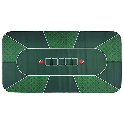 Colcolo Tragbares Pokertisch-Layout Tischmatte Rechteckiges glattes Gaming-Pad mit Aufbewahrungstasche Pokerzubehör - 120x60cm