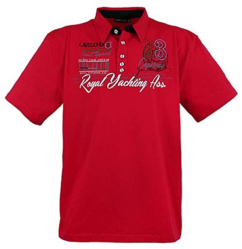 4688 Red Herren Poloshirt in Übergröße Lavecchia Gr. 3-8 XL (5XL)