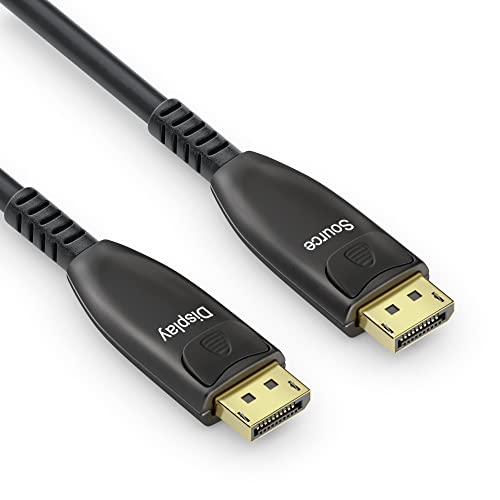 conecto DisplayPort 8K Glasfaser Premium AOC Extender Kabel, Hybridkabel (Glasfaser/Kupfer), schwarz, 25m