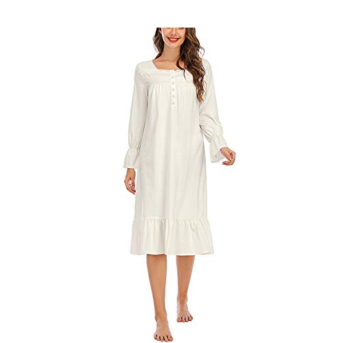 Damen Kimono Bademäntel Morgenmantel Damen Morgenmantel Nachthemd Kleid Seide Roben Weich Weiß Bademantel Pyjama Weiß-M