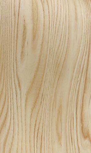 Aibote Handgefertigte weiße Esche Wurzelholz Furnier Restaurierung Blätter Naturholz Aufkleber DIY Material (Dicke: 0,3 mm) (flach geschnitten) (D(17,8 x 269,2 cm)