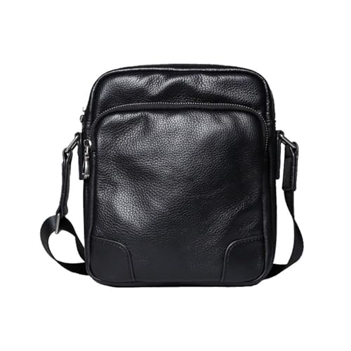 DXFBHWWS Hüfttaschen for Herren, lässige Tagesrucksäcke, Umhängetaschen aus echtem Leder, Umhängetaschen, Messenger-Taschen, Geldbörsen