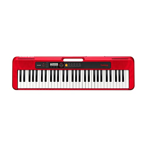 Casio CT-S200RD Keyboard in rot mit 61 Standardtasten und Begleitautomatik