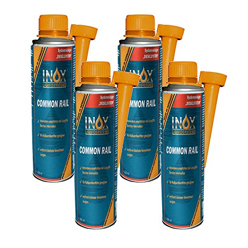 INOX® Common Rail Diesel-Systemreiniger und Schutz Additiv für Dieselmotoren - 4 x 250ml