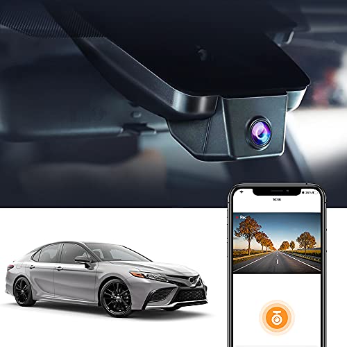 Fitcamx Dashcam 4K Passend für Toyota Camry 2021 2022 2023 LE XLE XSE SE Nightshade Edition TRD, 2160P UHD Video WiFi Auto Kamera, Nachtsicht, G-Sensor, Loop-Aufnahm, OEM Toyota Zubehör, 64-GB-Karte