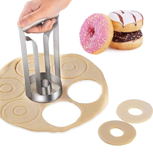 Donut-Form, Edelstahl, Keksform, Lebensmittelqualität, Kuchen, Bagel, Donut-Ausstecher, Backwerkzeug