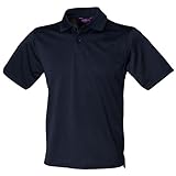 Henbury Herren Polo-Shirt Coolplus Pique (4XL) (Marineblau)