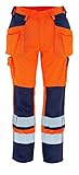 Mascot Handwerkerhose "Almas", 1 Stück, L82cm/C52, orange/marineblau, 09131-860-141-82C52