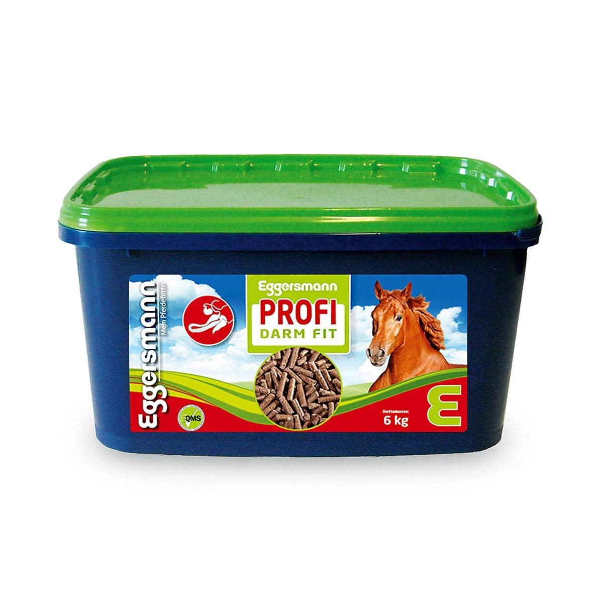 Eggersmann Profi Darm Fit – Ergänzungsfuttermittel für Pferde – Zur Verminderung von Kotwasser – 6 kg Eimer