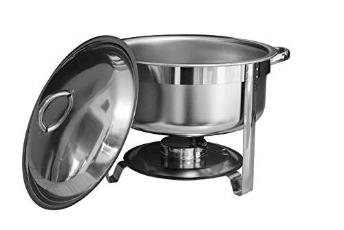 Gastro-Bedarf-Gutheil Chafing Dish rund Speisenwärmer Durchmesser 35 cm Höhe 27 cm 7,5 Liter