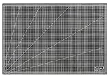 Vantage Schneidematte A1 (60 x 90 cm, selbstheilend, beidseitig nutzbar, mit Raster) schwarz