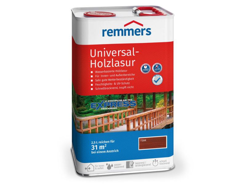Remmers UNIVERSAL-HOLZLASUR - 2.5 LTR (TEAK)