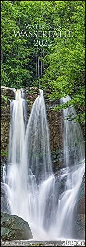 Wasserfälle 2022 - Foto-Kalender - King-Size - 34x98 - Waterfalls - Natur: Waterfalls