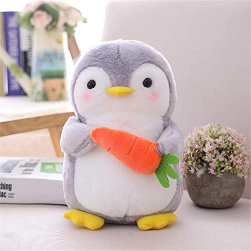 Nicole Knupfer Pinguin Stofftier Plüschtier, Pinguin Kuscheltier Tier Kissen Geschenk Für Kinder/Erwachsene (Pinguin mit Karotte,45 cm)