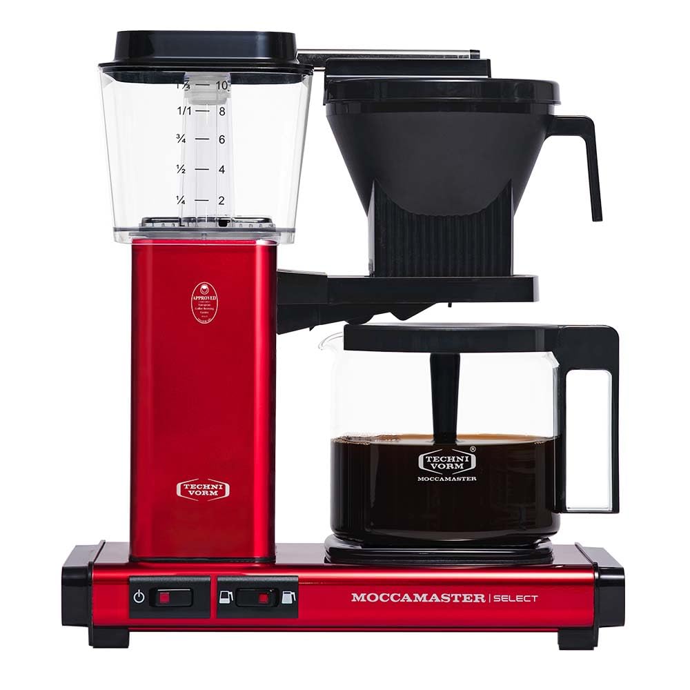 Moccamaster KBG Select, Kaffeemaschine, Glaskanne, Filterkaffee, Red Metallic, 1.25 Liter