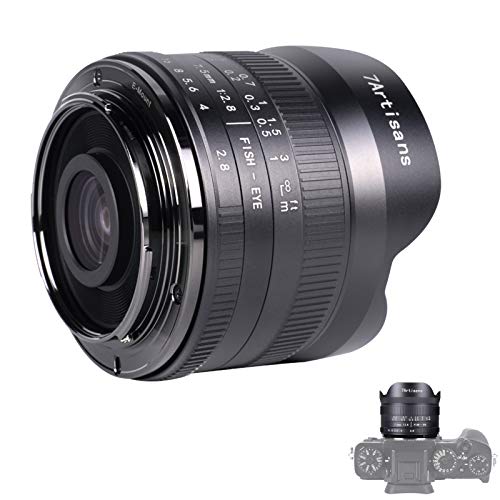 7artisans 7.5 mm F2.8 II Objektiv Kompatibel mit Canon EOS-M Mount (Compatible with Canon EOS-M)