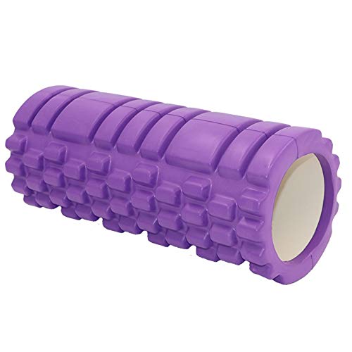 Faszienroller Faszienrolle Schaumstoffrolle für tiefe Gewebemuskelmassage Trigger Point Foam Roller Schaumstoffrolle Übungsrolle 3-purple,45cm