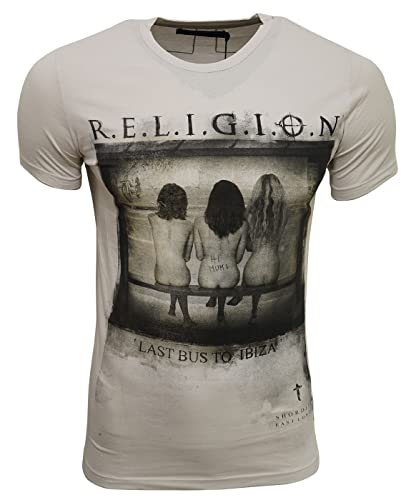Religion Clothing Herren T-Shirt Last Bus (M, Quicksilver)