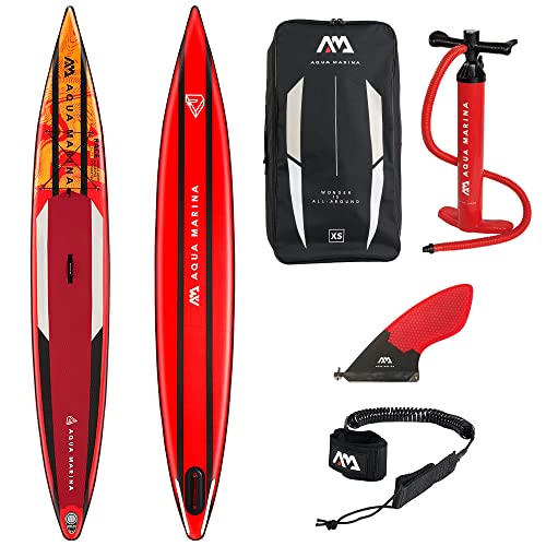 Aqua Marina Race Elite Aufblasbares Stand Up Paddle Board Paket 2022, 4,6 m Länge