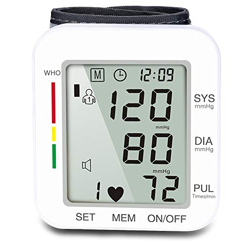 Elektronisches Blutdruckmessgerät, Automatisches Handgelenk-Blutdruckmessgerät,Weiß