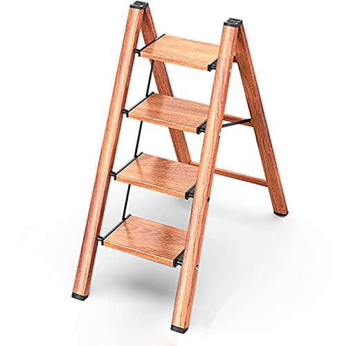 Mr.LQ Leichte 3/4-Stufen-Leiter Klappbarer Tritthocker Trittleitern Heim und Küche Trittleiter Trittleitern Platzsparend Maximale Belastung 150kg