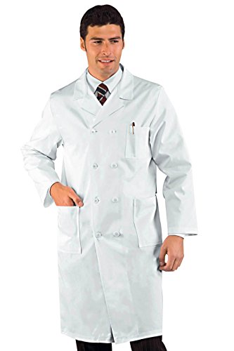 Isacco Medizinisches Hemd, doppelt, Weiß, M, 100% Baumwolle