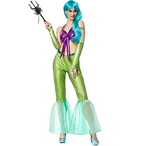 dressforfun 900626 Damen Meerjungfrau Kostüm, sexy Hose und Top für Karneval Fasching Party - Diverse Größen - (L/XL | Nr. 303146)
