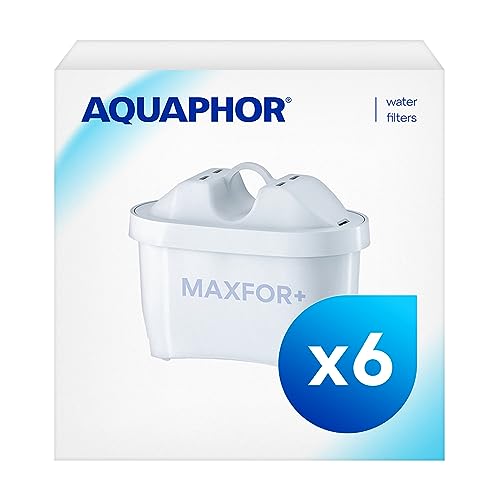 AQUAPHOR 500570 Filterkartusche MAXFOR+ Pack 5+1 - gegen Kalk, Chlor & weitere Stoffe, für Aquaphor Onyx, Amethyst, Jasper, Time & alle BRITA MAXTRA+ und MAXTRA Modelle, 6 Stück (1er Pack)