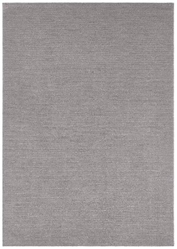 Mint Rugs Supersoft Kurzflor Teppich Modern Flauschig Weich Einfarbig für Wohnzimmer Küche Flur oder Schlafzimmer Hellgrau 120x170 cm, Polyester